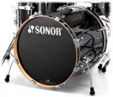 باس درام سونور  Sonor 22" Bass Drum Essential 22"x17" With Mount Piano Black