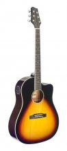 گیتار آکوستیک پیکاپدار استگ Stagg Acoustic Guitar SA35DSCE VS