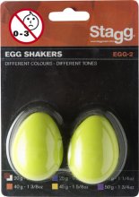 شیکر تخم مرغی استگ Stagg plastic Egg Shakers EGG-2 GR