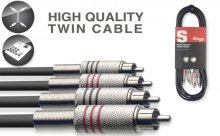 کابل رابط دوقو استگ Stagg Twin cable STC060C